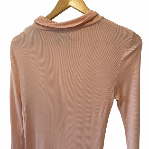 Pastel Pink Modal Blend Cowl Neck Lightweight Top - Picture 6 of 8